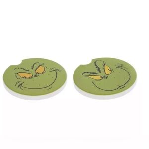 Grinch Ceramic Car Coasters